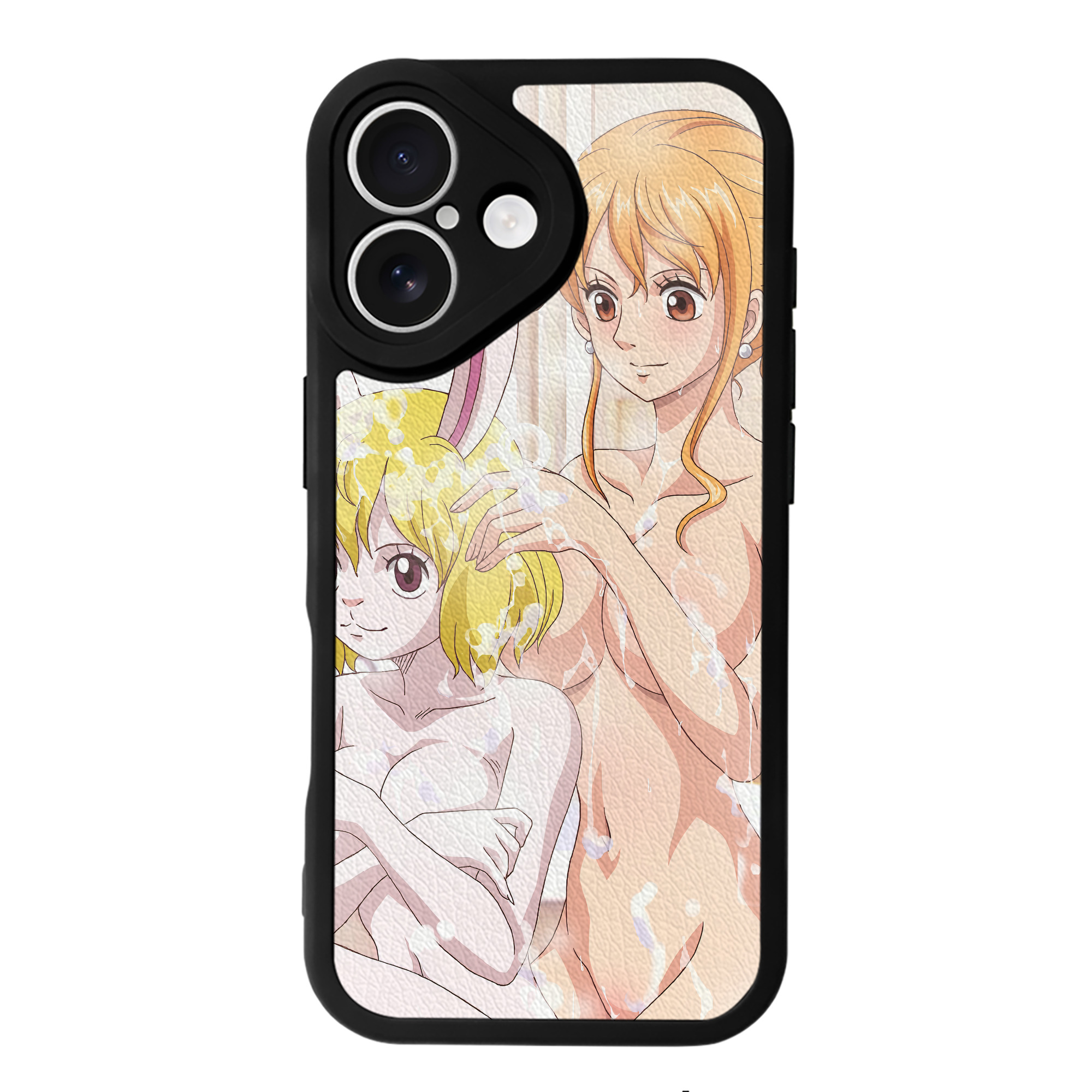 （画像用） ワンピース ONE PIECE 【iPhone 16シリーズ対応】シリコンスマホケース（レザー調） 材質：シリコン